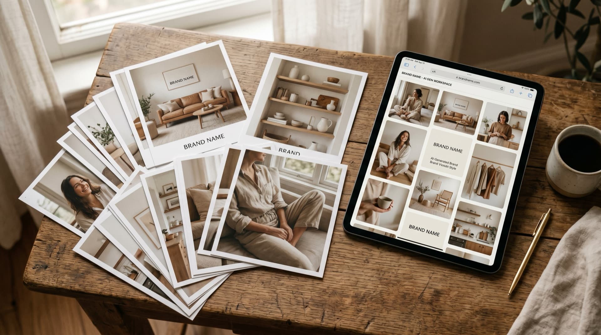 Image: Resleeve researches first, then creates images in your brand DNA for any purpose.