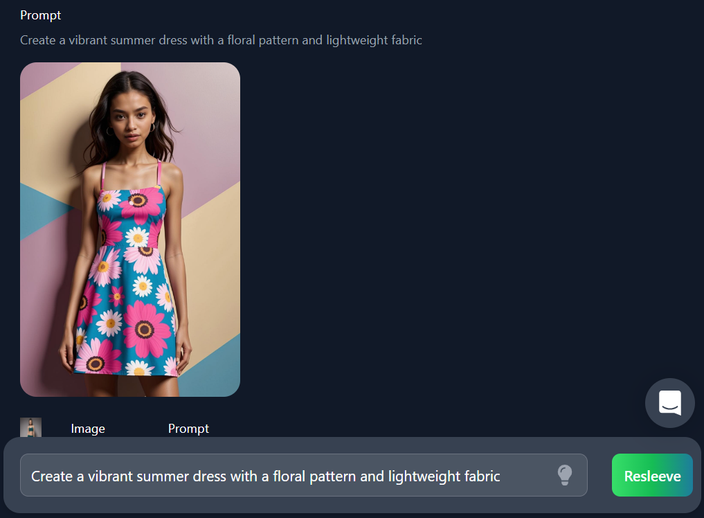 AI generated summer dress