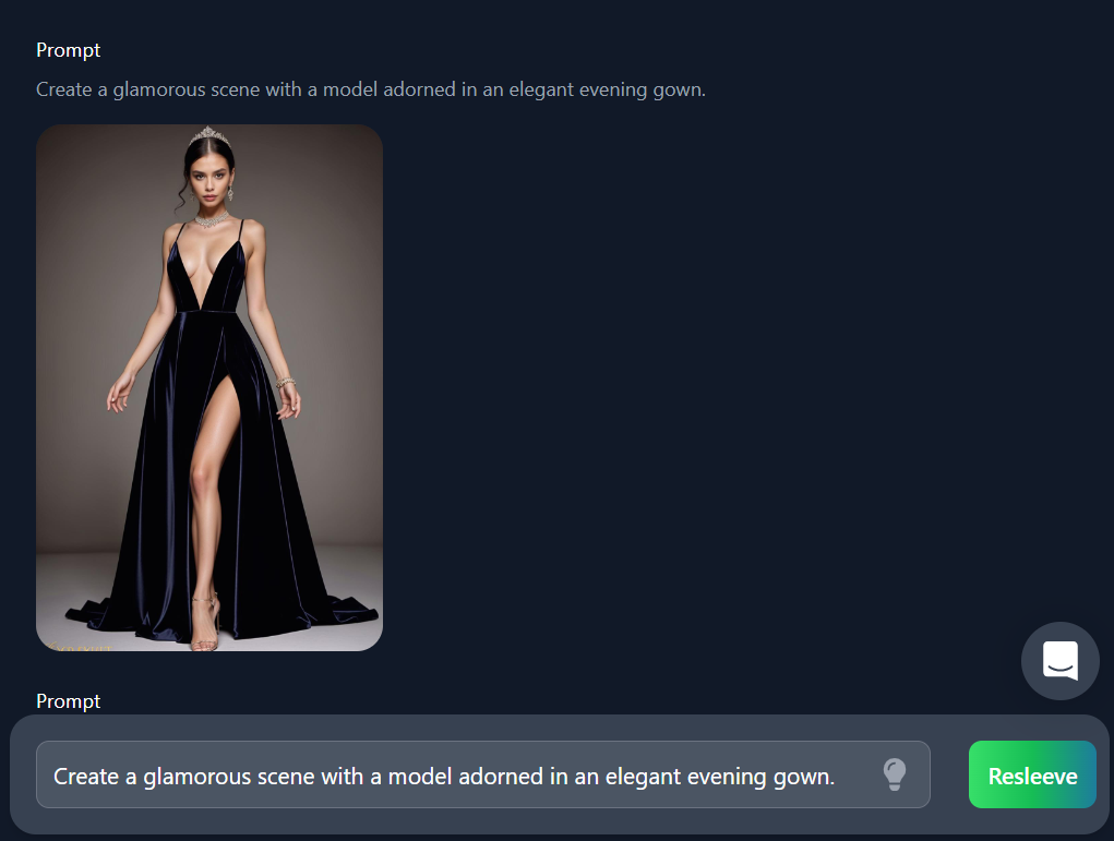 glamorous AI visual model