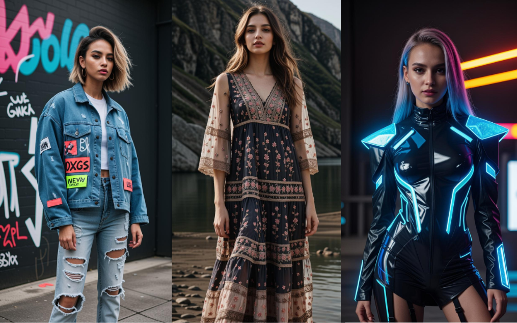 Images generated by AI fashion design tool