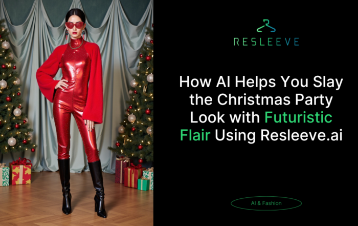 futuristic Christmas outfit